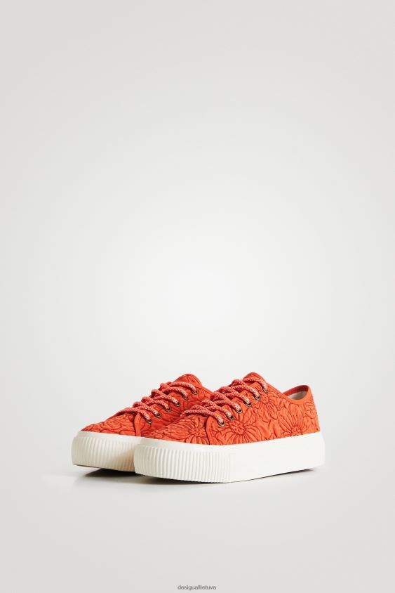 Desigual moterys gėlėti platforminiai sportbačiai avalynė S606BV1514