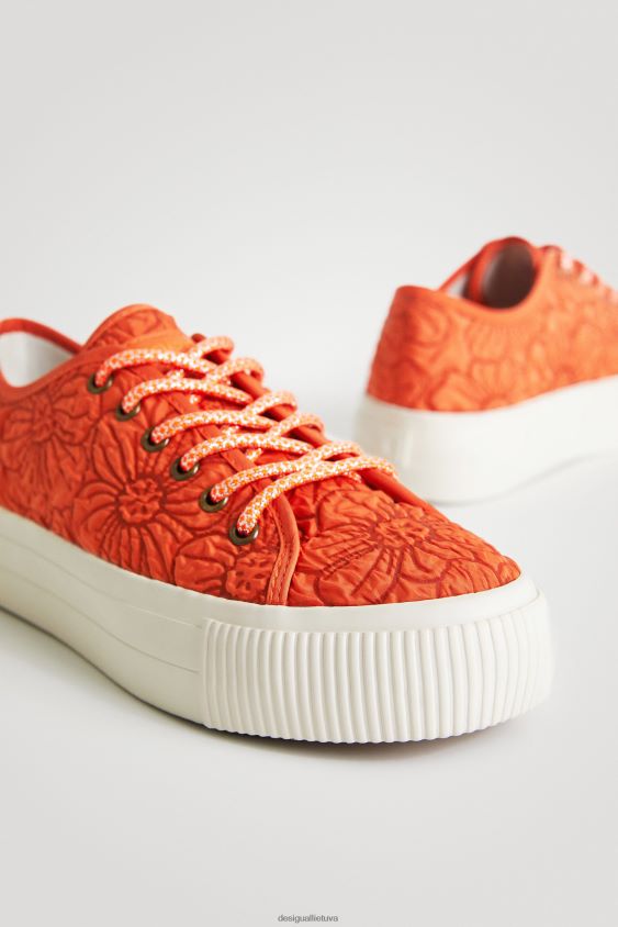Desigual moterys gėlėti platforminiai sportbačiai avalynė S606BV1514