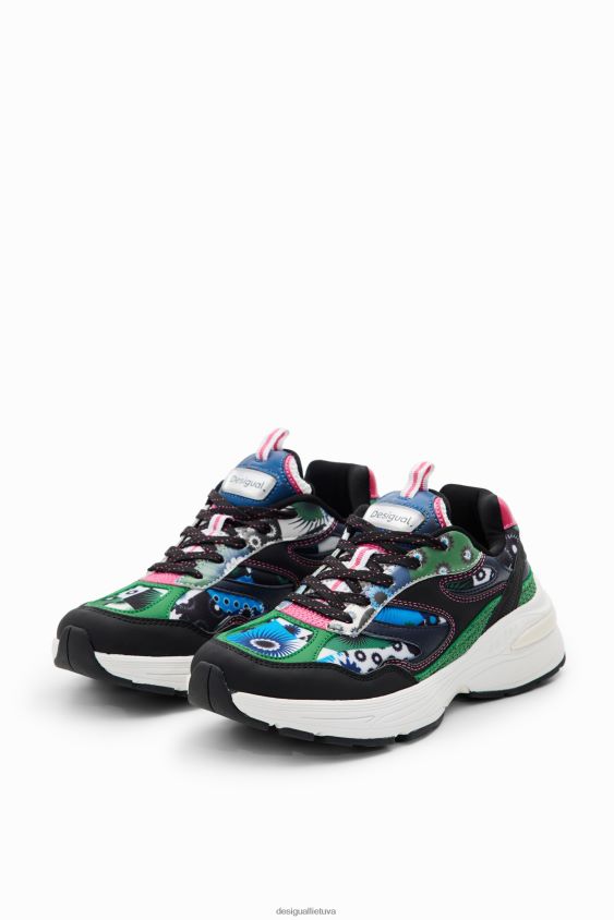 Desigual moterys geometrinio motyvo bėgimo sportbačiai avalynė S606BV1488