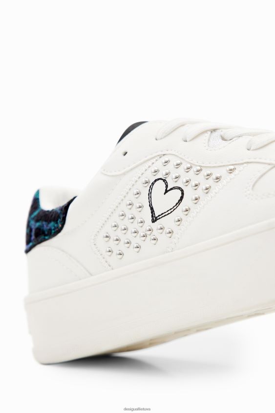 Desigual moterys širdies platformos sportbačiai avalynė S606BV1481