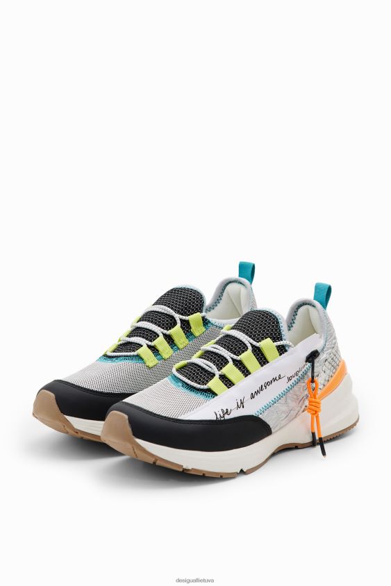 Desigual moterys kratiniai bėgimo sportbačiai su užtrauktuku avalynė S606BV1466