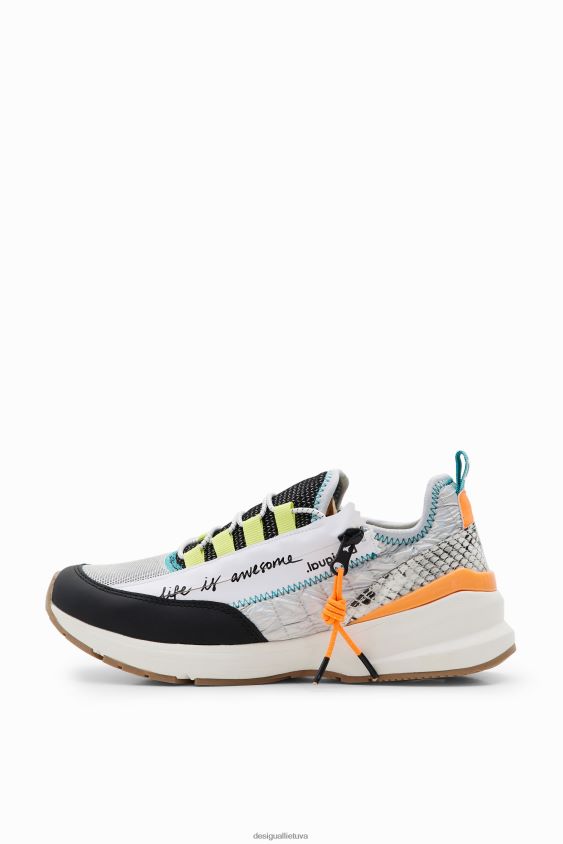 Desigual moterys kratiniai bėgimo sportbačiai su užtrauktuku avalynė S606BV1466