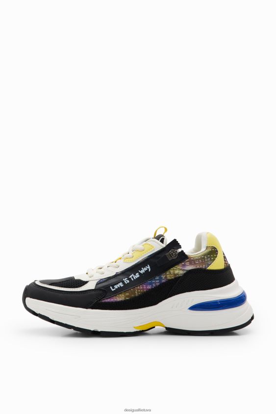 Desigual moterys kratiniai bėgimo sportbačiai su užtrauktuku avalynė S606BV1490