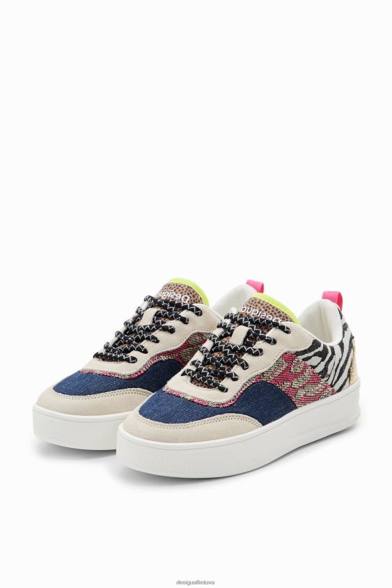 Desigual moterys kratinio platforminiai sportbačiai avalynė S606BV1508