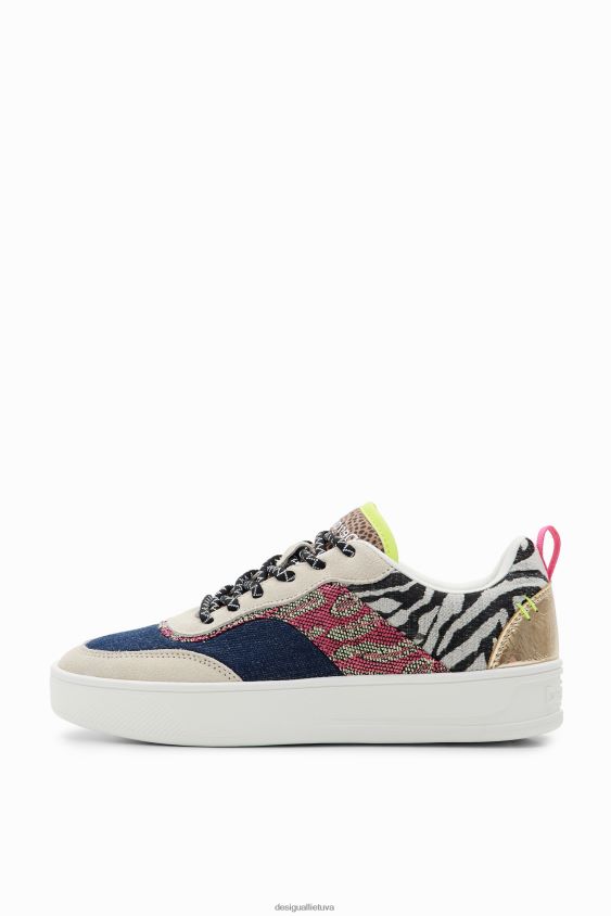 Desigual moterys kratinio platforminiai sportbačiai avalynė S606BV1508