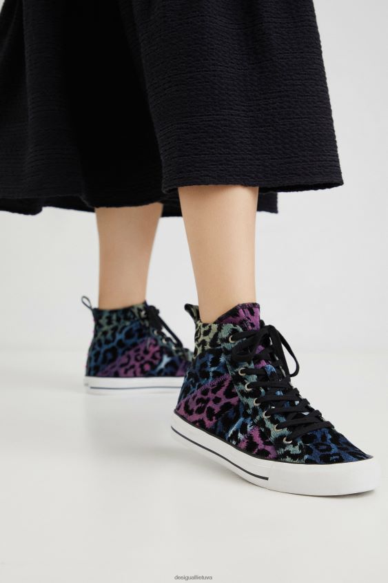 Desigual moterys leopardo aukštakulniai sportbačiai avalynė S606BV1513