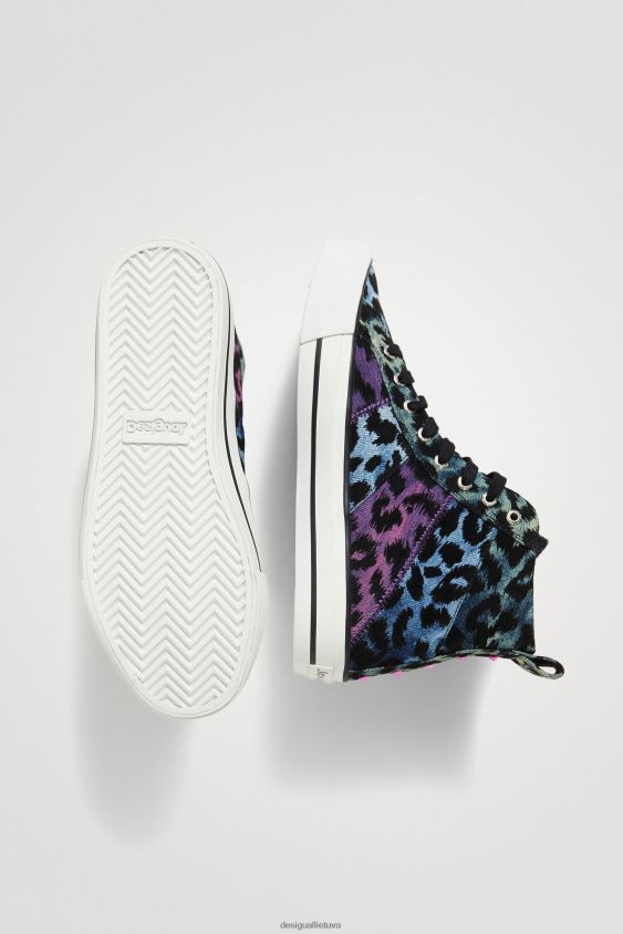 Desigual moterys leopardo aukštakulniai sportbačiai avalynė S606BV1513