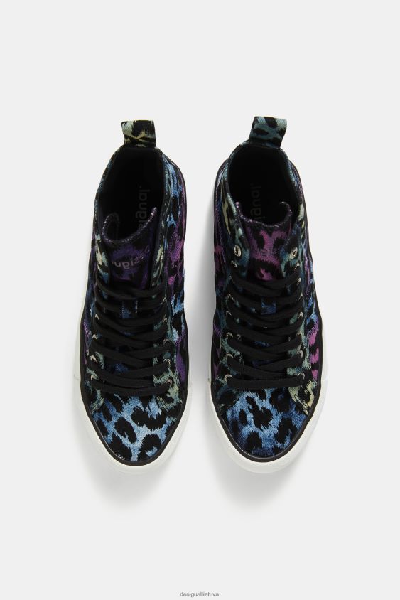 Desigual moterys leopardo aukštakulniai sportbačiai avalynė S606BV1513
