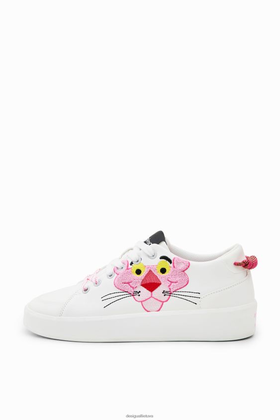 Desigual moterys rožiniai panther platforminiai sportbačiai avalynė S606BV1014