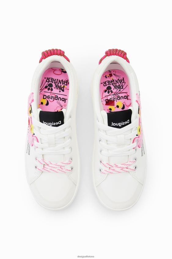 Desigual moterys rožiniai panther platforminiai sportbačiai avalynė S606BV1014