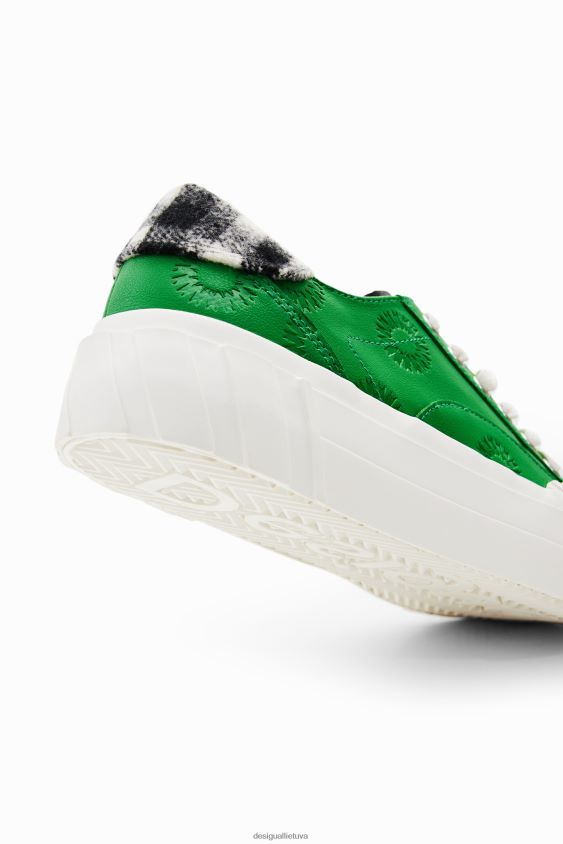 Desigual moterys tartano platforminiai sportbačiai avalynė S606BV1498