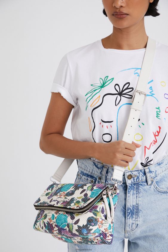 Desigual moterys Gėlėtas pintas stropinis krepšys priedas S606BV1387
