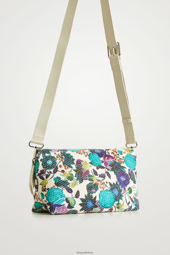 Desigual moterys Gėlėtas pintas stropinis krepšys priedas S606BV1387