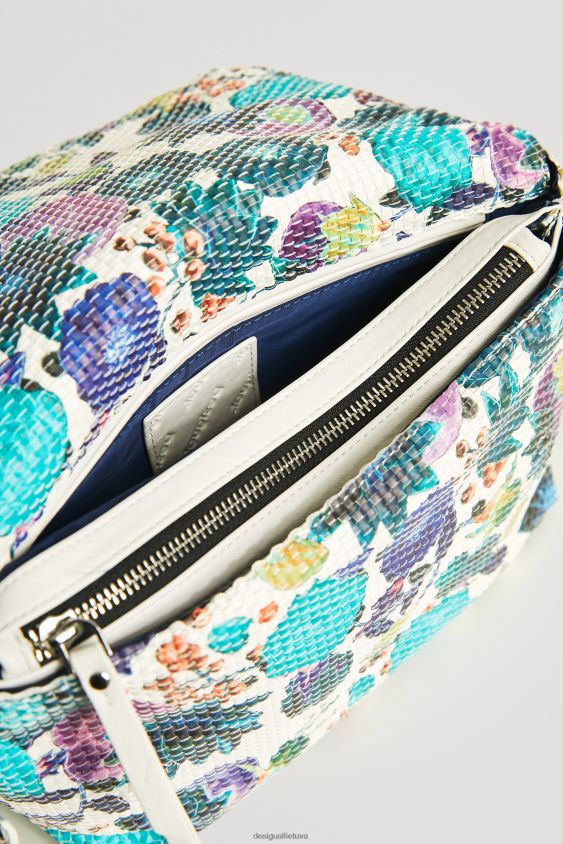 Desigual moterys Gėlėtas pintas stropinis krepšys priedas S606BV1387