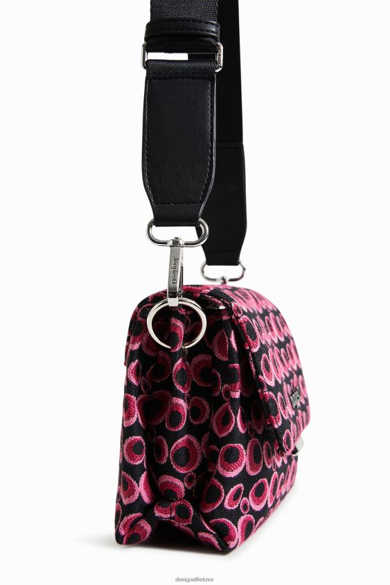Desigual moterys apskritas žakardo stropinis krepšys priedas S606BV1328