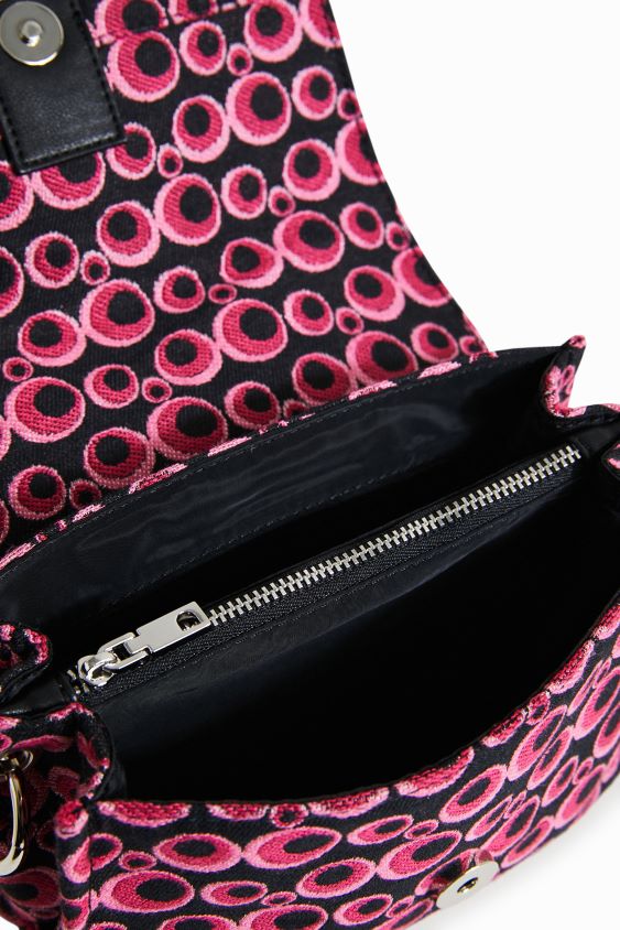 Desigual moterys apskritas žakardo stropinis krepšys priedas S606BV1328