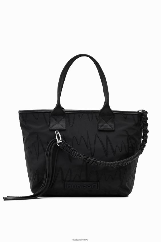 Desigual moterys didelis išsiuvinėtas krepšys priedas S606BV598