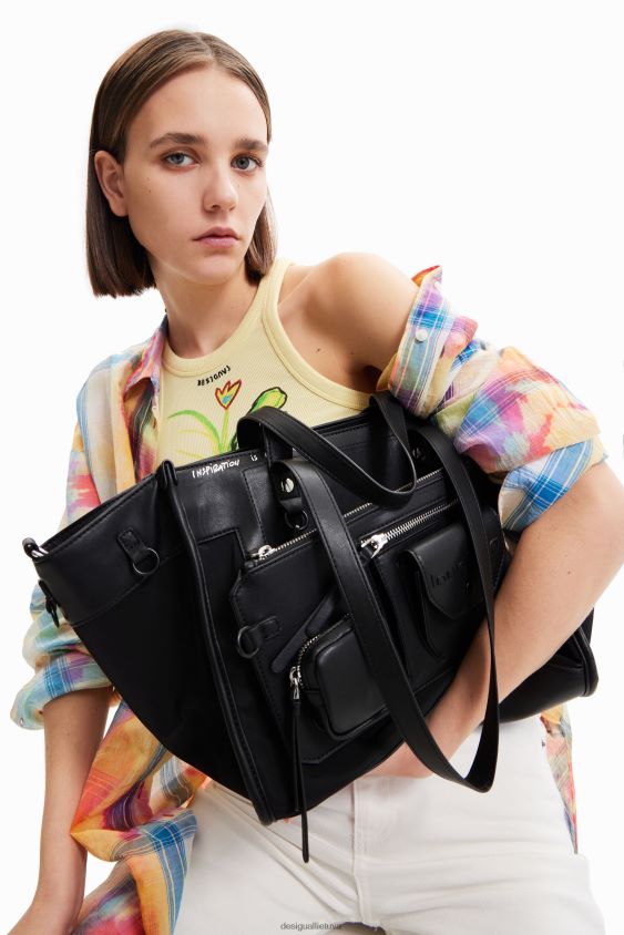 Desigual moterys didelis kelių padėčių krepšys priedas S606BV768