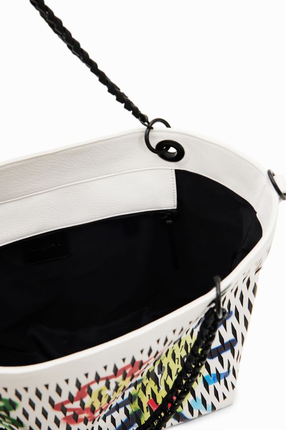 Desigual moterys didelis štampuotas saulės krepšys priedas S606BV601