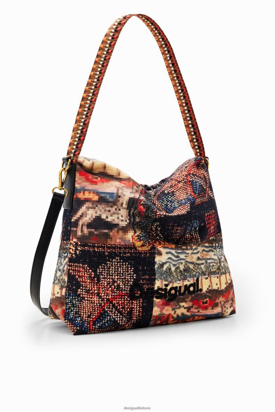Desigual moterys m. christian Lacroix vidutinio dydžio gobeleninis krepšys priedas S606BV1306