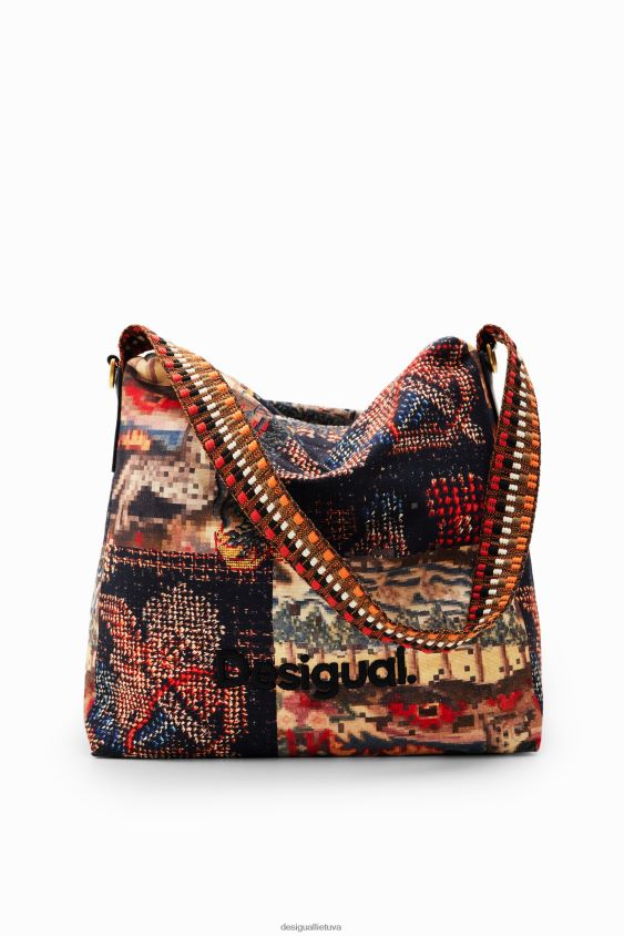 Desigual moterys m. christian Lacroix vidutinio dydžio gobeleninis krepšys priedas S606BV1306