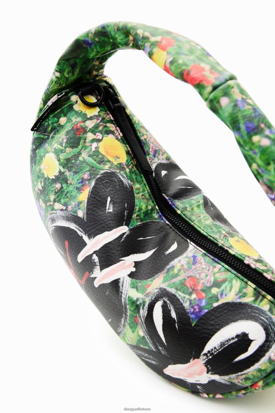 Desigual moterys mažas gėlių iliustracijų krepšys priedas S606BV723