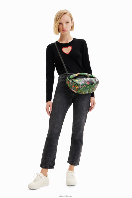 Desigual moterys mažas gėlių iliustracijų krepšys priedas S606BV723