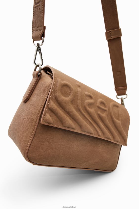 Desigual moterys mažas maišelis su reljefiniu logotipu priedas S606BV1322