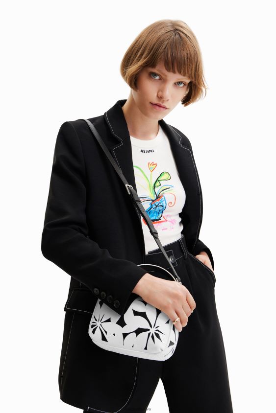 Desigual moterys mini pjaustytas gėlių krepšys priedas S606BV1341