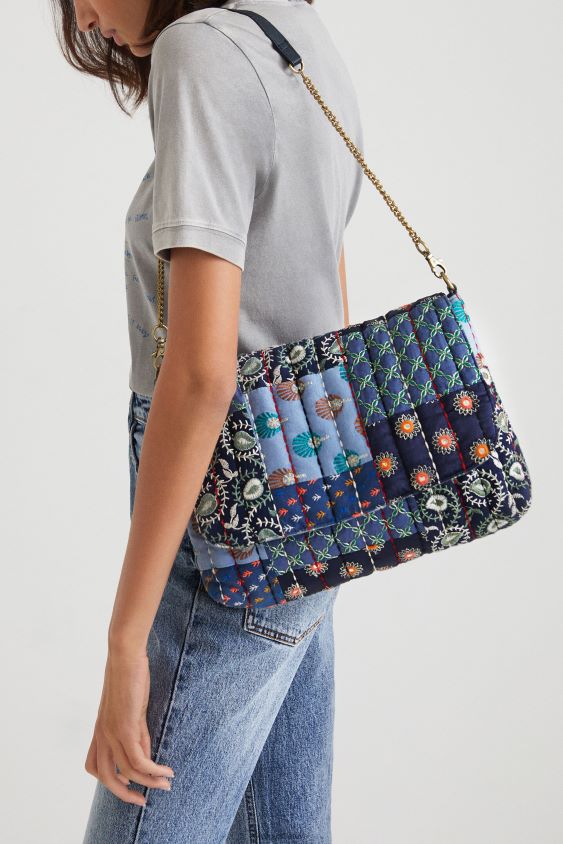 Desigual moterys sling maišas išsiuvinėtas audinys priedas S606BV1389