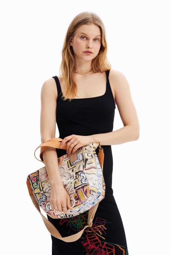Desigual moterys vidutinio dydžio „Disney“ „Mickey Mouse“ krepšys priedas S606BV365
