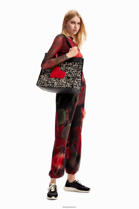 Desigual moterys vidutinio dydžio drobinis krepšys priedas S606BV1226