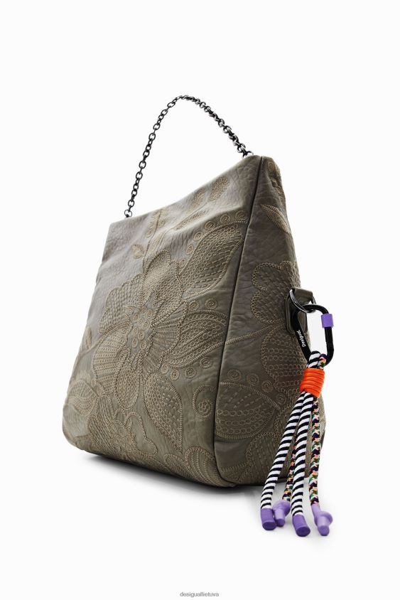 Desigual moterys vidutinio dydžio gėlių siuvinėjimo krepšys priedas S606BV1246