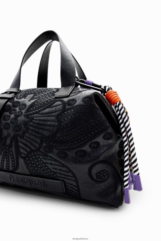 Desigual moterys vidutinio dydžio gėlių siuvinėjimo krepšys priedas S606BV1247