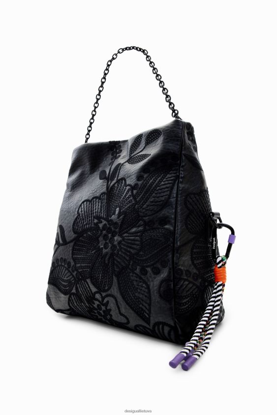 Desigual moterys vidutinio dydžio gėlių siuvinėjimo krepšys priedas S606BV1259