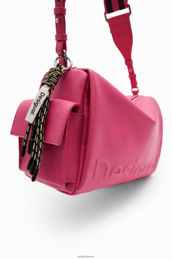 Desigual moterys vidutinio dydžio krepšys su puse logotipu priedas S606BV1255