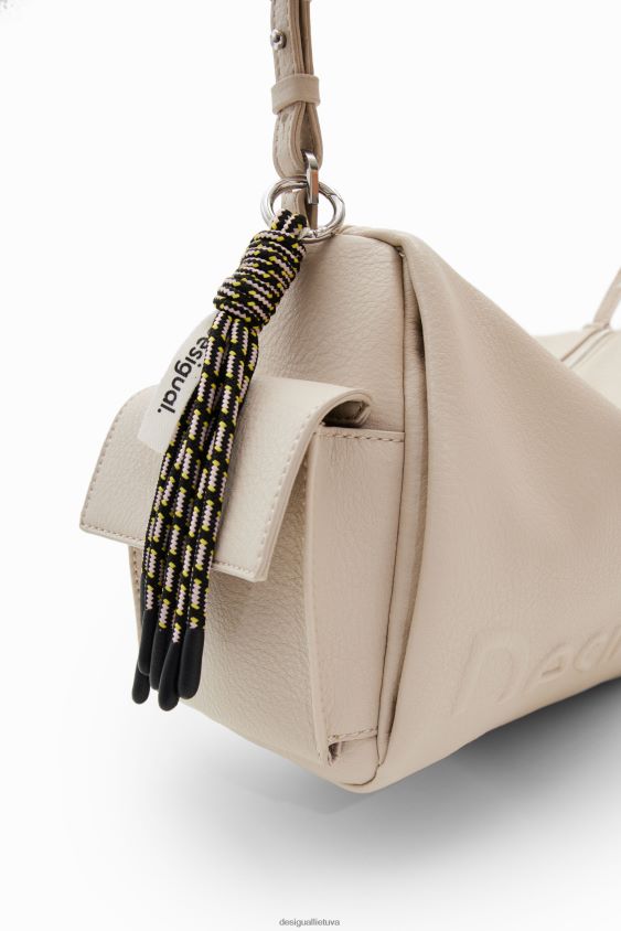 Desigual moterys vidutinio dydžio krepšys su puse logotipu priedas S606BV1301