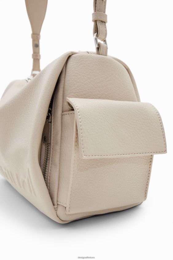 Desigual moterys vidutinio dydžio krepšys su puse logotipu priedas S606BV1301