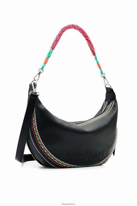 Desigual moterys vidutinio dydžio siuvinėtas krepšys priedas S606BV1200