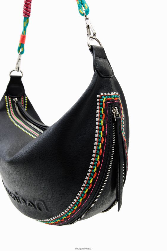 Desigual moterys vidutinio dydžio siuvinėtas krepšys priedas S606BV1200