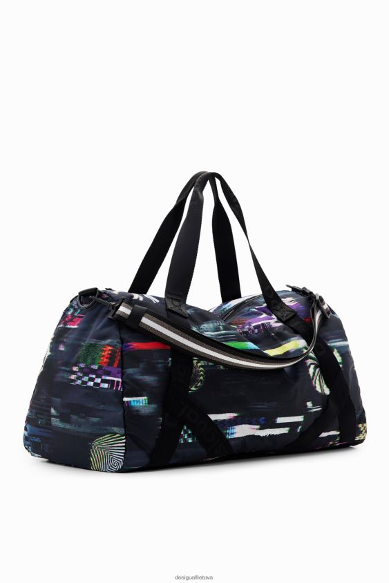 Desigual moterys xl glitch sportinis krepšys priedas S606BV191