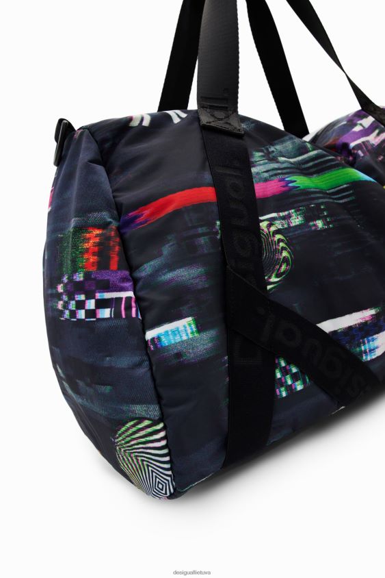Desigual moterys xl glitch sportinis krepšys priedas S606BV191