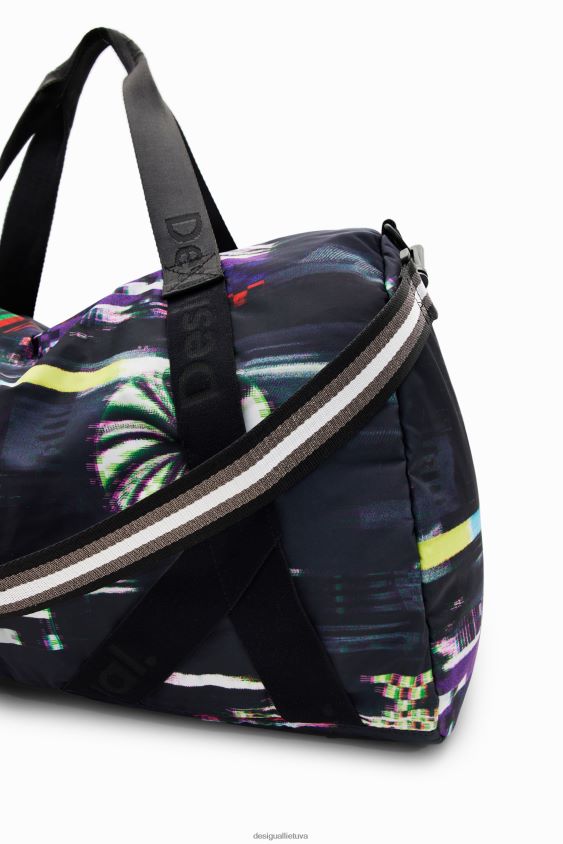 Desigual moterys xl glitch sportinis krepšys priedas S606BV191