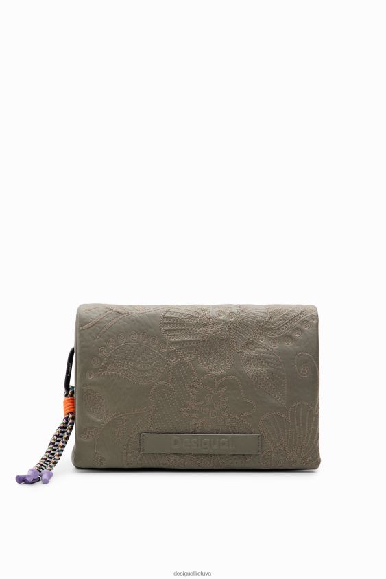 Desigual moterys Vidutinio dydžio gėlėmis siuvinėtas crossbody krepšys priedas S606BV1199