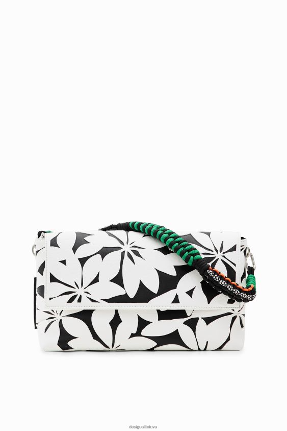 Desigual moterys Vidutinio dydžio gėlėtas kryžminio kūno krepšys priedas S606BV1196