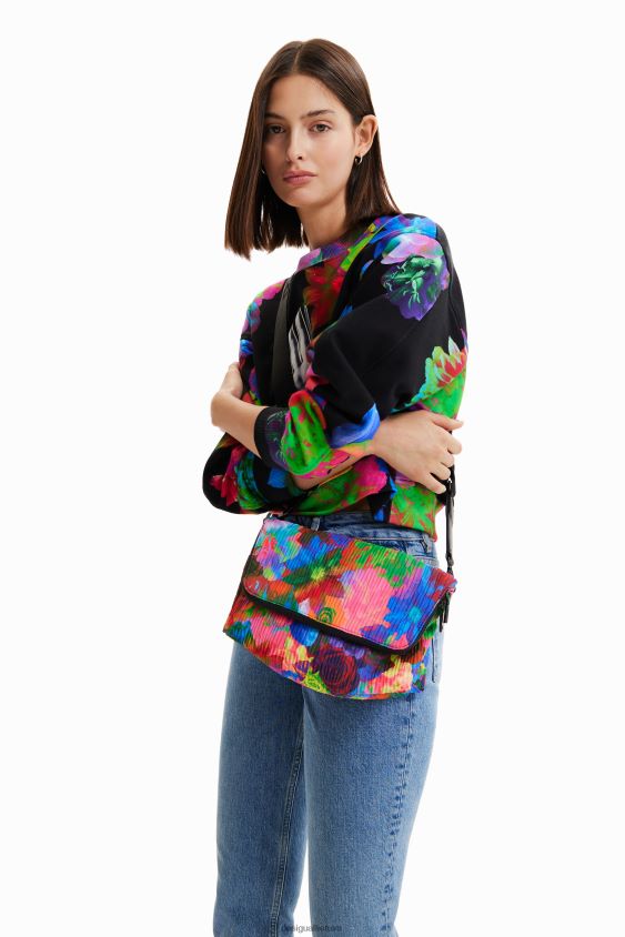Desigual moterys Vidutinio dydžio gėlėtas kryžminio kūno krepšys priedas S606BV543