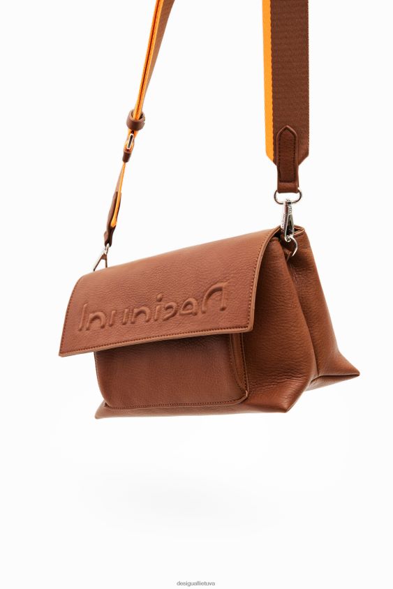 Desigual moterys Vidutinio dydžio pusės logotipo krepšys priedas S606BV137
