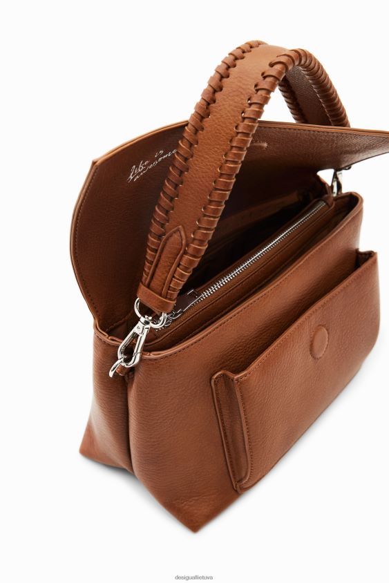 Desigual moterys Vidutinio dydžio pusės logotipo krepšys priedas S606BV137