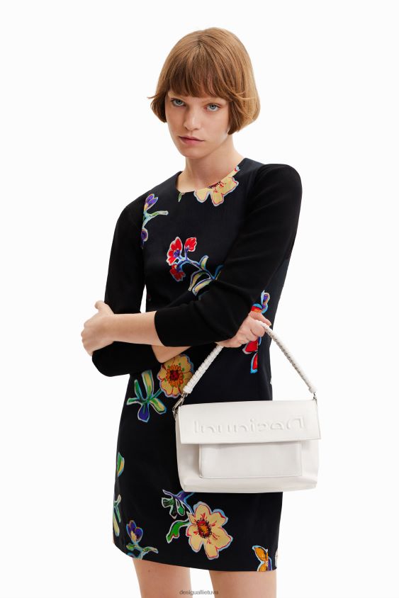Desigual moterys Vidutinio dydžio pusės logotipo krepšys priedas S606BV96