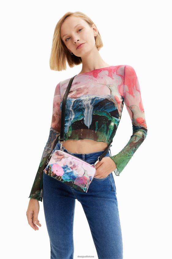 Desigual moterys mažas fantastinis kryžminis krepšys priedas S606BV774